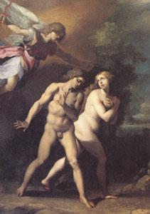 GIuseppe Cesari Called Cavaliere arpino Adam and Eve Expelled from Paradise (mk05) Sweden oil painting art